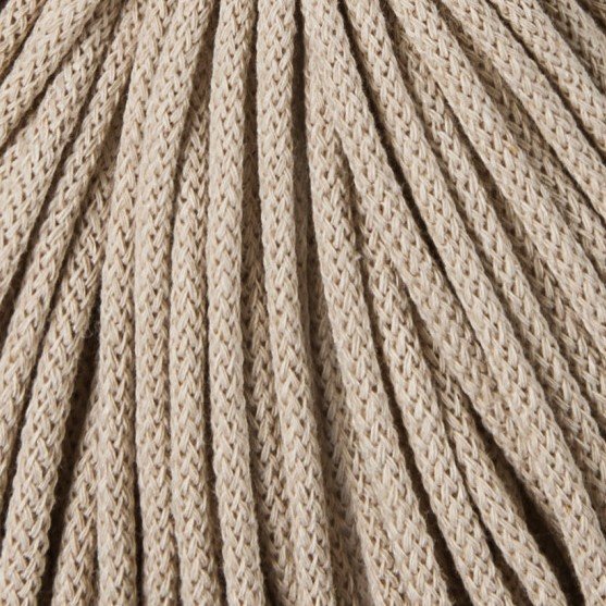 Bobbiny 5mm Premium Baumwollkordel 100m – BEIGE Bobbiny Baumwollkordel 5mm, beige