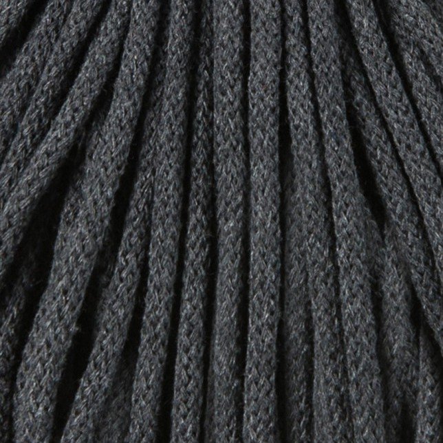 Bobbiny 5mm Premium Baumwollkordel 100m – CHARCOAL Bobbiny Baumwollkordel 5mm charcoal