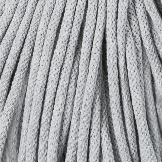 Bobbiny 5mm Premium Baumwollkordel 100m – HELLGRAU Bobbiny Baumwollkordel 5mm light grey