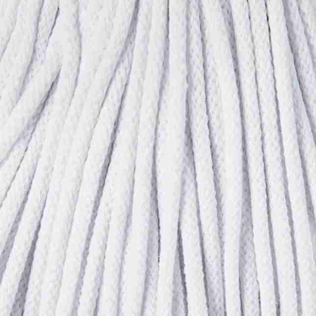Bobbiny 5mm Premium Baumwollkordel 100m – WEIß Bobbiny Baumwollkordel 5mm white
