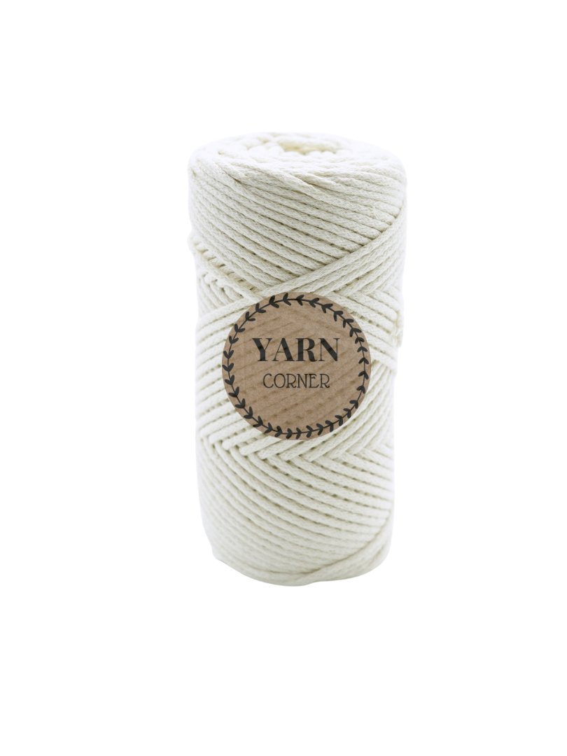 YaCo Flechtkordel 2mm 100m – ECRU Flechtkordel 2mm ecru