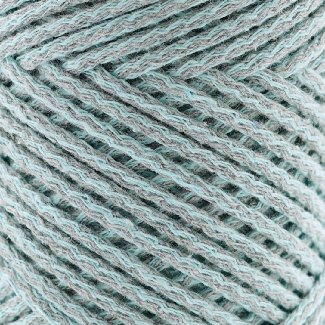 MINTGRAU MELANGE Flechtkordel 2mm 100m Flechtkordel 2mm mintgrau