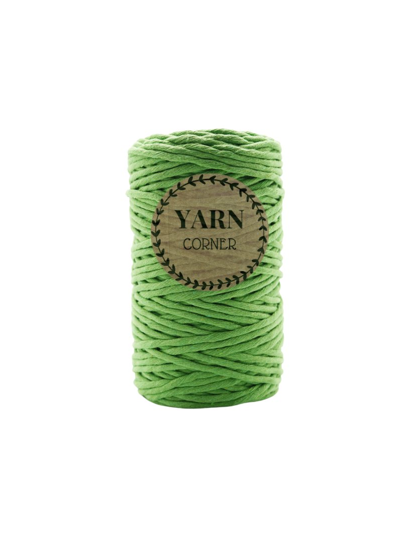 FRÜHLINGSGRÜN Makramee Garn 4mm 100m Makrameegarn 3mm lime