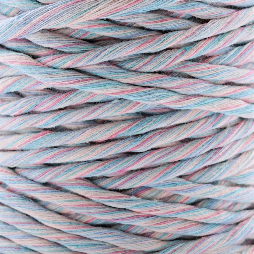 PASTELL MELANGE Makramee Garn 4mm 100m Makramee garn einhorn