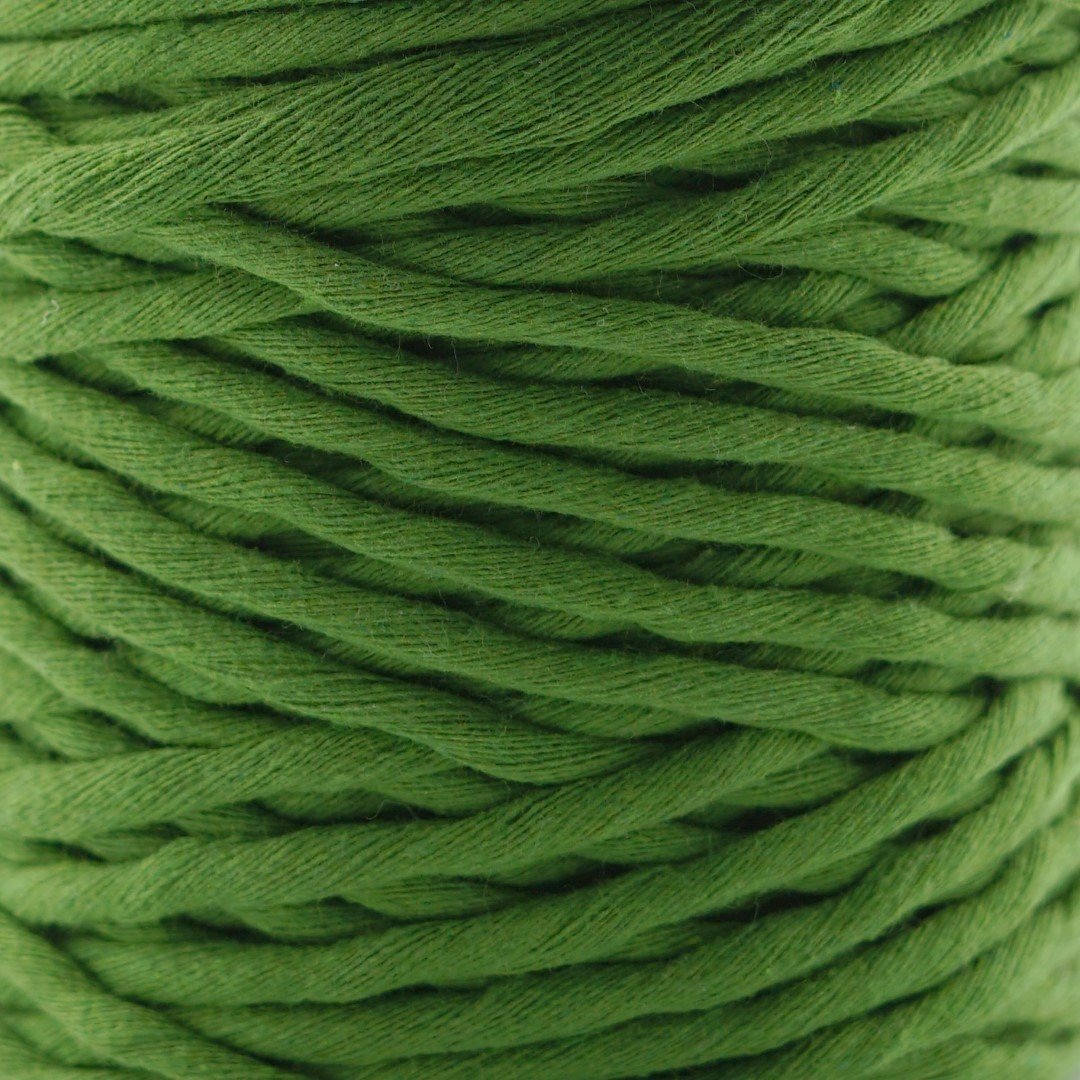WALDGRÜN Makramee Garn 4mm 100m Makrameegarn 3 mm waldgrün