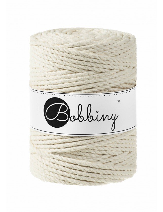 NATURAL – 3PLY Bobbiny Makramee Schnur 5mm 100m Bobbiny Makramee Schnur 5mm natural