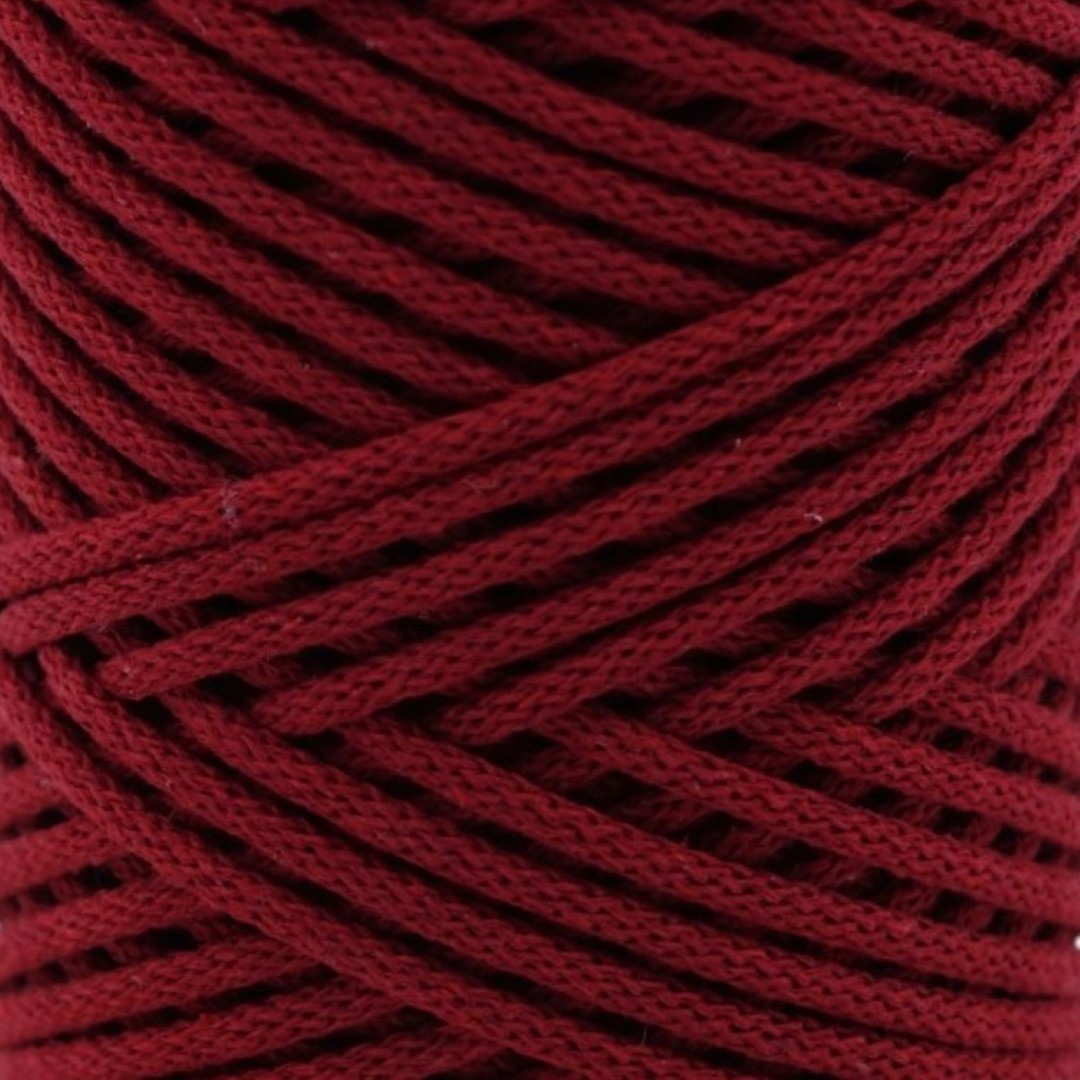 RUBINROT Flechtkordel 4mm 100m Flechtkordel Bordeaux 4mm