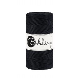 SCHWARZ Bobbiny Makramee Garn 3mm 100m