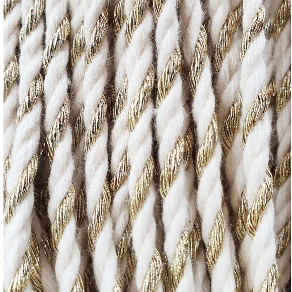 GOLDEN TWIST – Bobbiny Makramee Schnur 3mm 50m Bobbiny Makramee Schnur 3mm golden twist