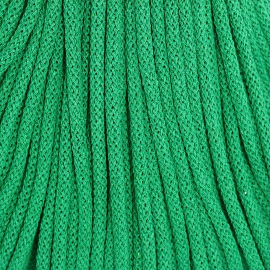 GRÜN Flechtkordel 5mm 100m Baumwollkordel 5mm, grün