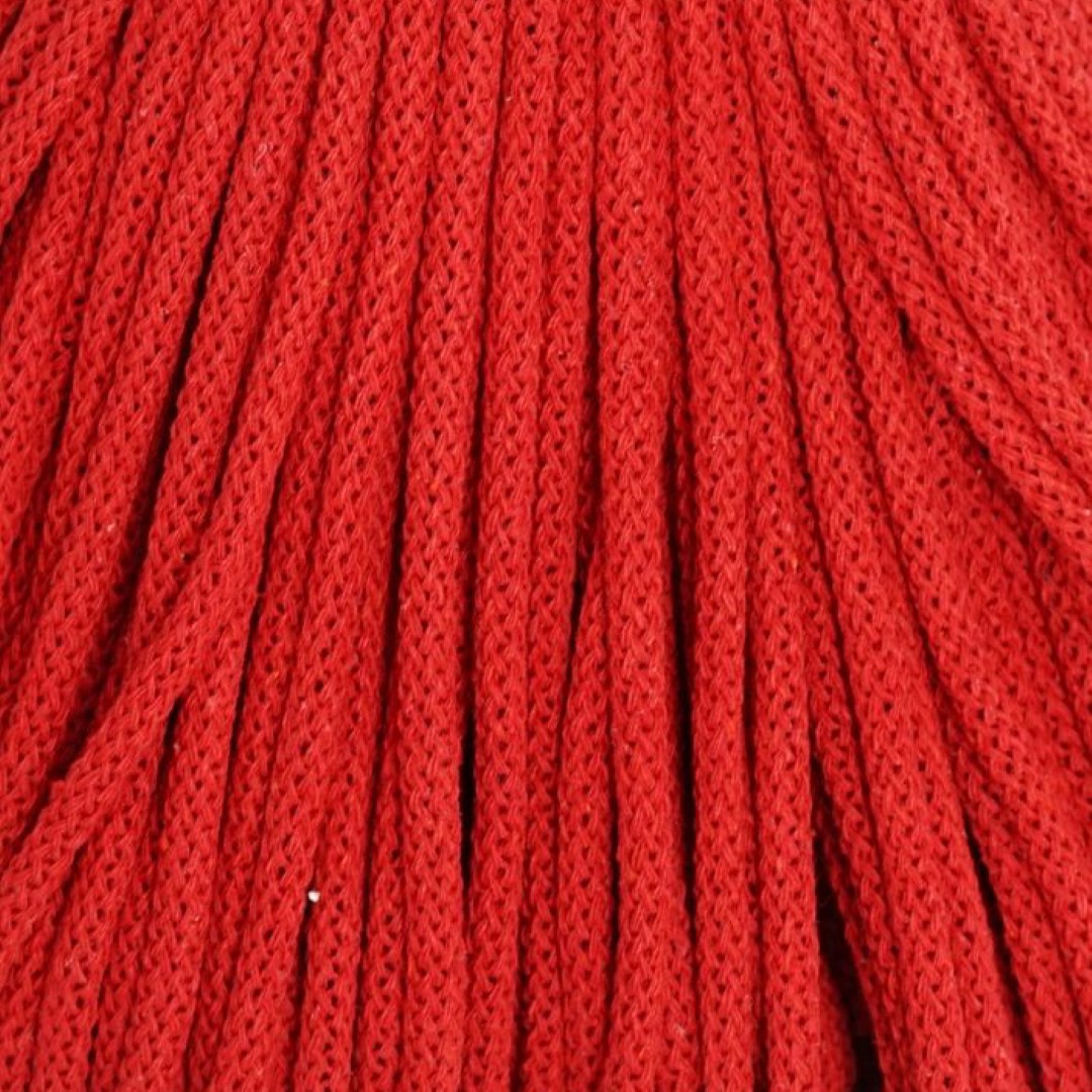 ROT Flechtkordel 5mm 100m Baumwollkordel 5mm, Rot