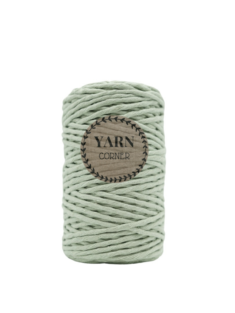 OLIVE Makramee Garn 4mm 100m Makramee Garn 3mm, olive