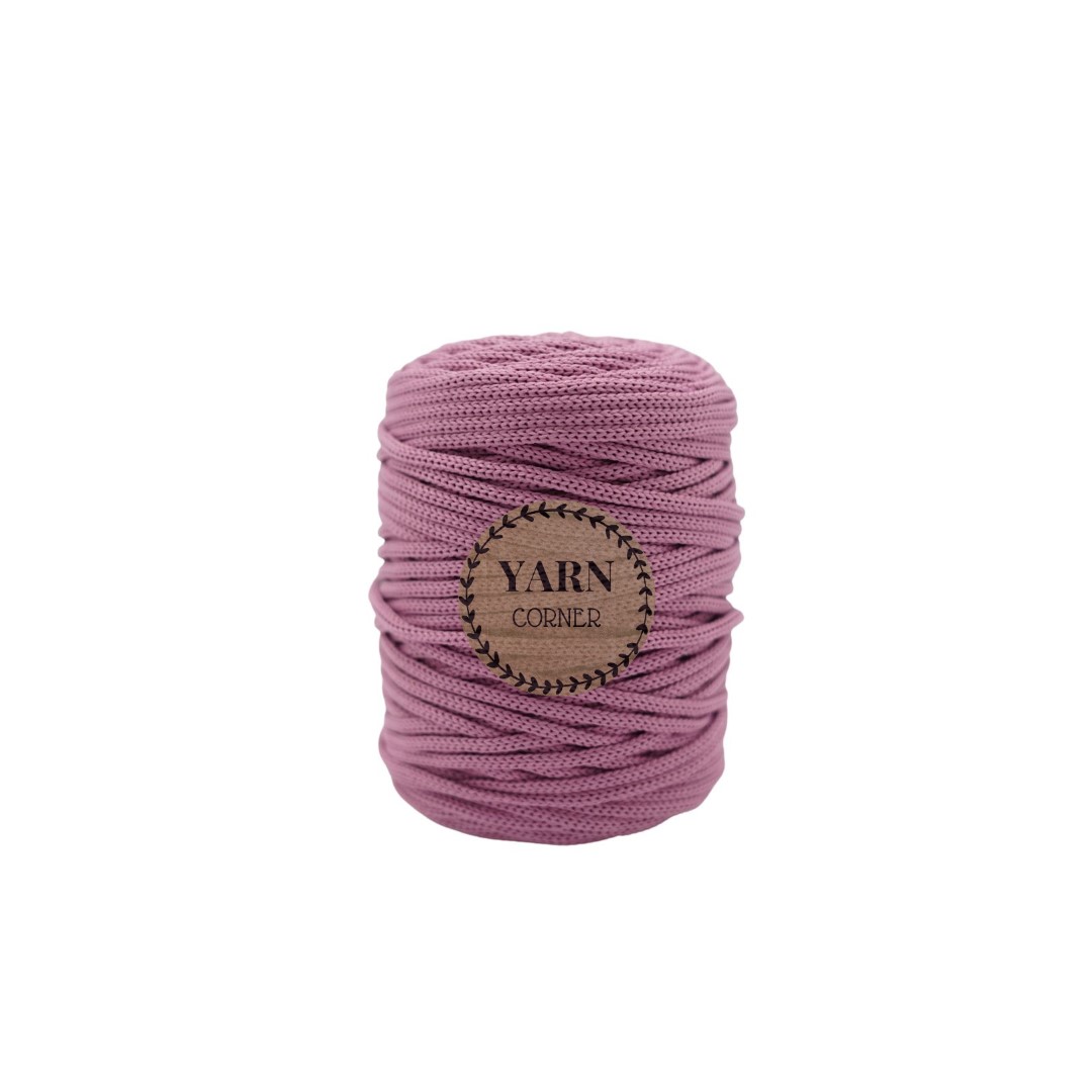 DUNKEL ALTROSA Polyester Taschengarn 3mm 100m Ropegarn 3mm altrosa