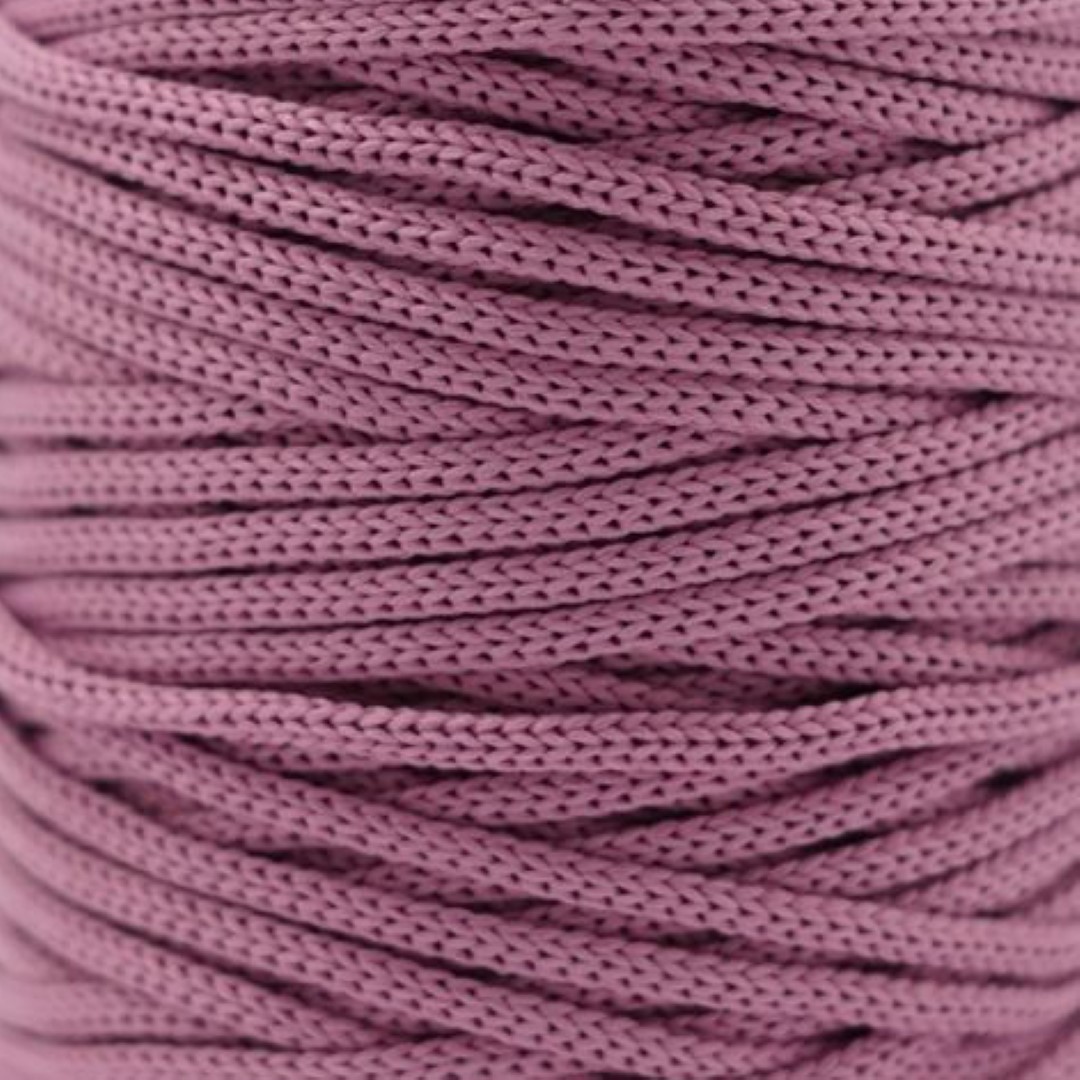 DUNKEL ALTROSA Polyester Taschengarn 3mm 100m Ropegarn 3mm altrosa