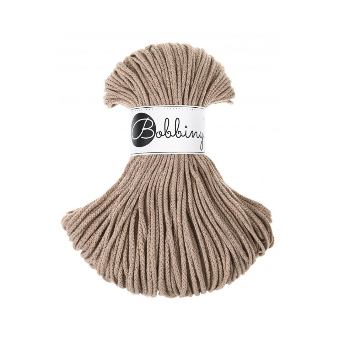 Bobbiny 3mm Junior Baumwollkordel 100m – SAND Bobbiny Baumwollkordel 3mm Sand