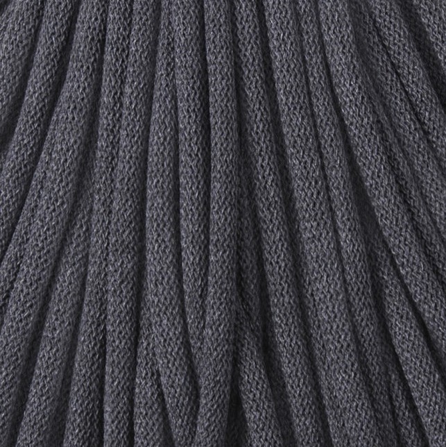 Bobbiny 9mm Jumbo Baumwollkordel 100m – CHARCOAL Bobbiny baumwollkordel 9 mm graphit