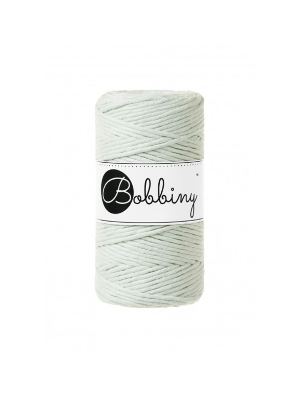MILCHGRÜN Bobbiny Makramee Garn 3mm 100m Bobbiny Makramee Garn 3mm milky green