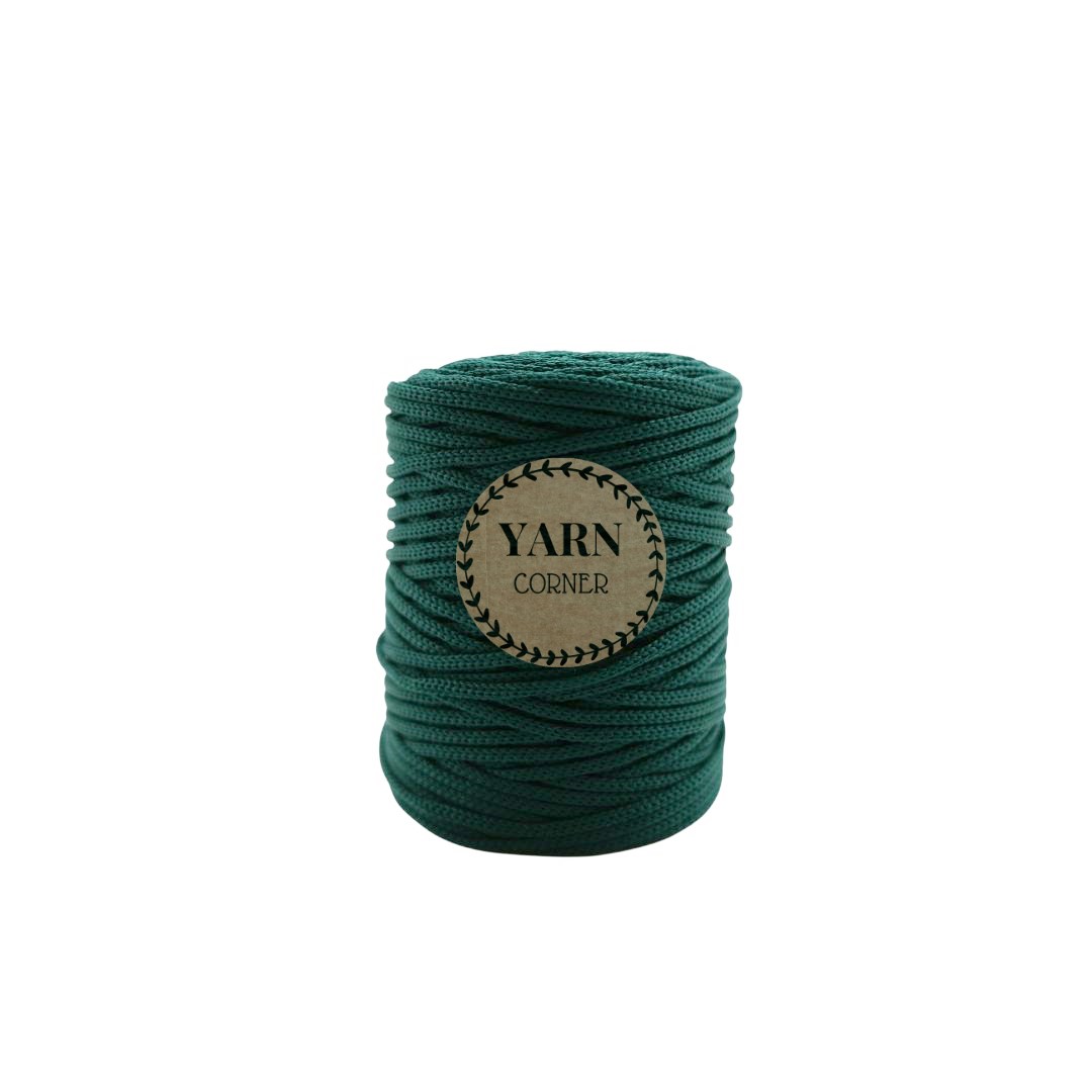 FLASCHENGRÜN Polyester Ropegarn 3mm 100m Polyester Kordel 3mm flaschengruen