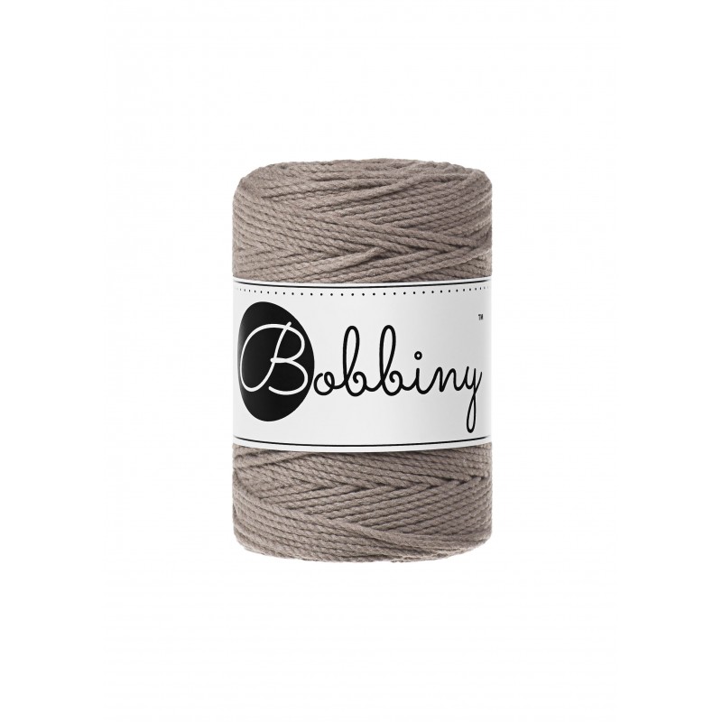 KAFFEE – 3PLY Bobbiny Makramee Schnur 1.5mm 100m Bobbiny 3PLY Schnur 1.5mm Kaffee