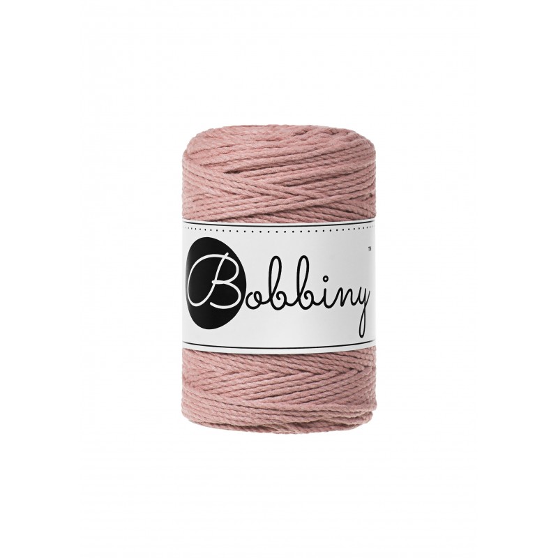 BLUSH – 3PLY Bobbiny Makramee Schnur 1.5mm 100m Bobbiny 3PLY Schnur 1.5mm blush