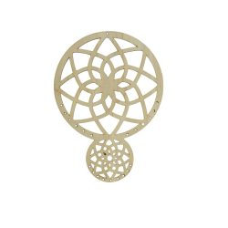 Holzring zwei Mandalas 20cmx14,5cm Holzring zwei Mandalas 20cmx14,5cm