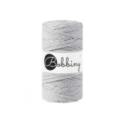 HELLGRAU – 3PLY Bobbiny Makramee Schnur 3mm 100m HELLGRAU – 3PLY Bobbiny Makramee Schnur 3mm 100m