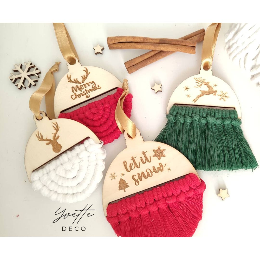 Christbaumkugel Rohling für Makramee 1Stk Christbaumkugel Rohling Makramee