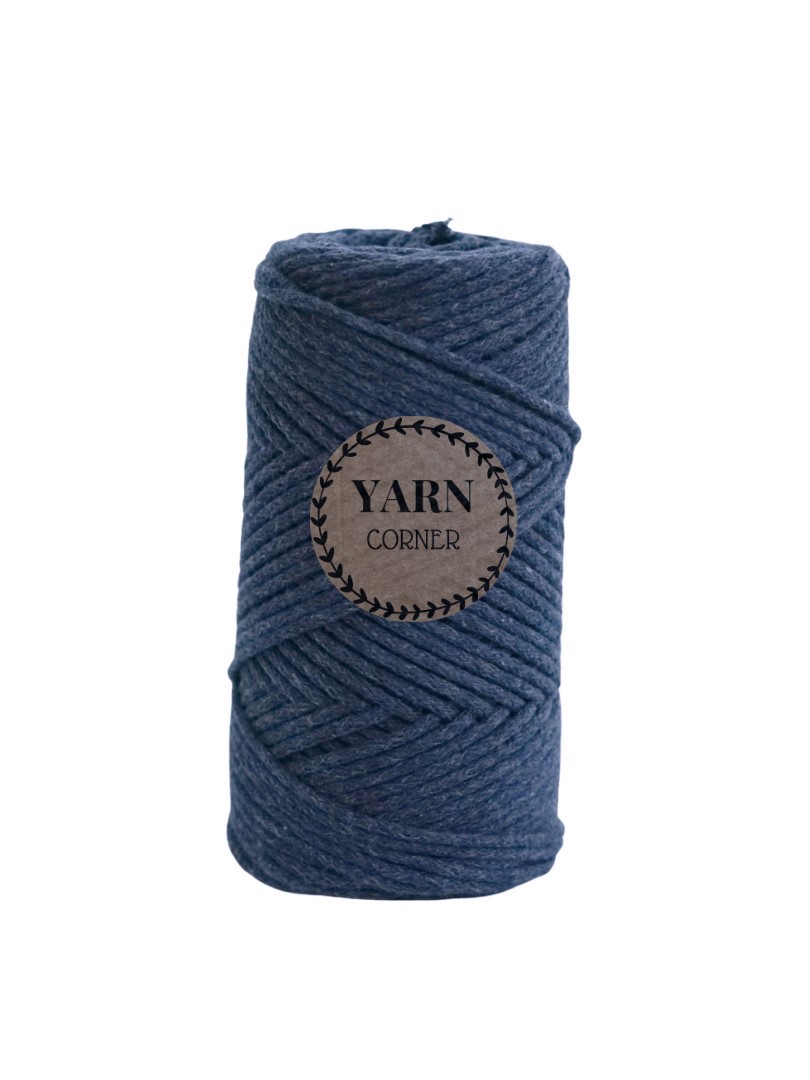 JEANS Flechtkordel 2mm 100m Flechtkordel 2mm jeans