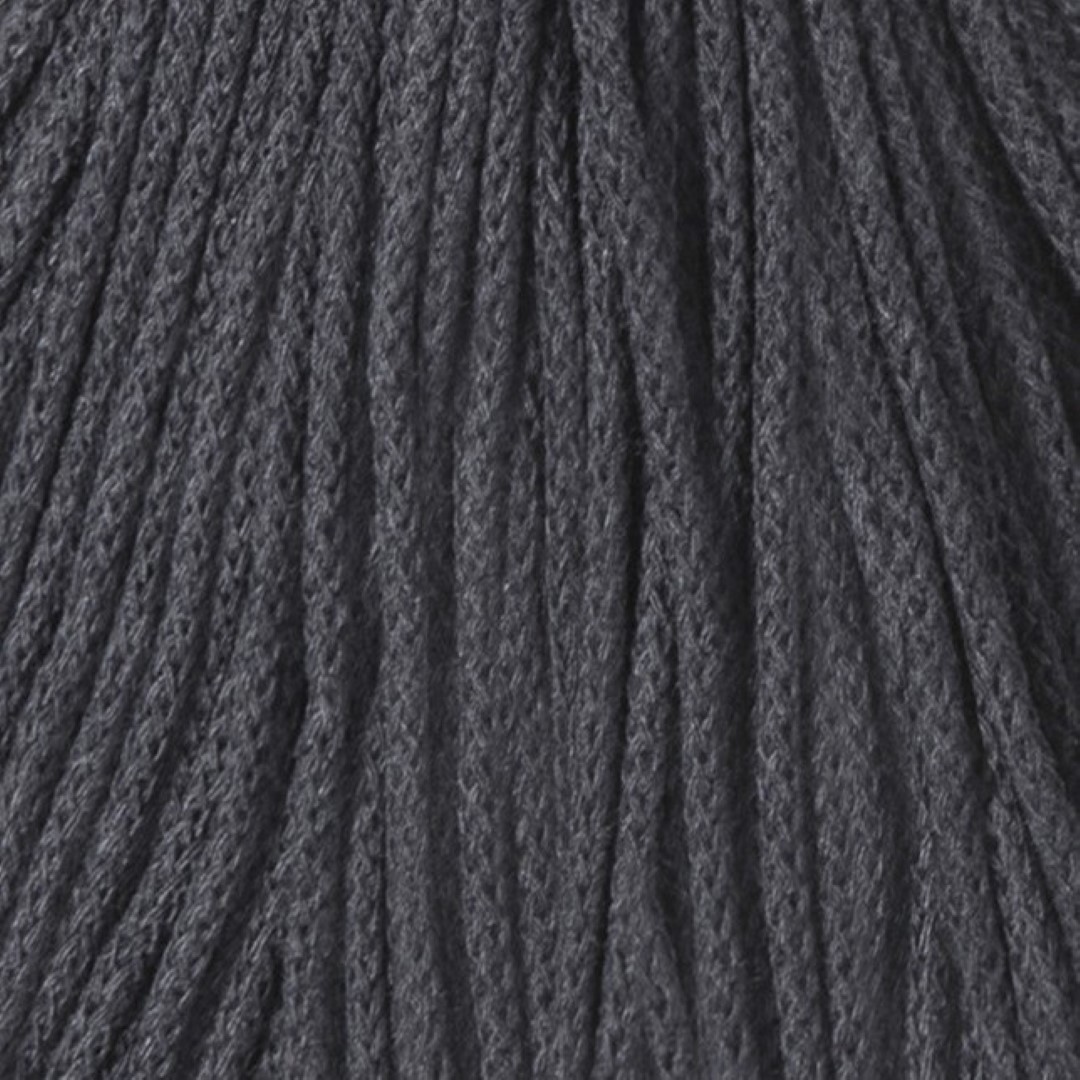 Bobbiny 3mm Junior Baumwollkordel 100m – CHARCOAL Bobbiny Baumwollkordel 3mm - charcoal