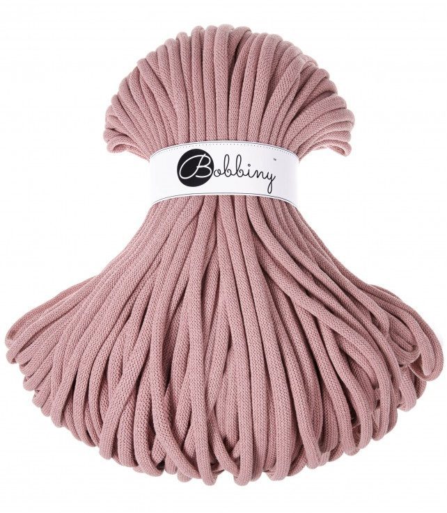 Bobbiny 9mm Jumbo Baumwollkordel 100m – BLUSH Bobbiny Baumwollkordel 9mm blush
