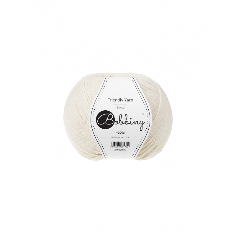 NATURAL Bobbiny Friendly Yarn 200m NATURAL Bobbiny Friendly Yarn 200m