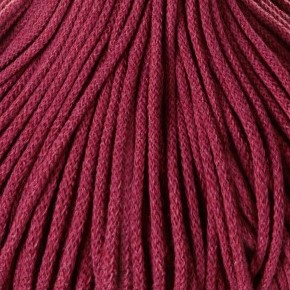 WINE RED Bobbiny Flechtkordel 3mm 100m WINE RED Bobbiny Flechtkordel 3mm 100m – Bild 2
