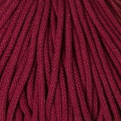 <span class="title-color">WINE RED</span><br>Bobbiny 5mm<br><span class="title-second-line">Premium Baumwollkordel 100m</span>