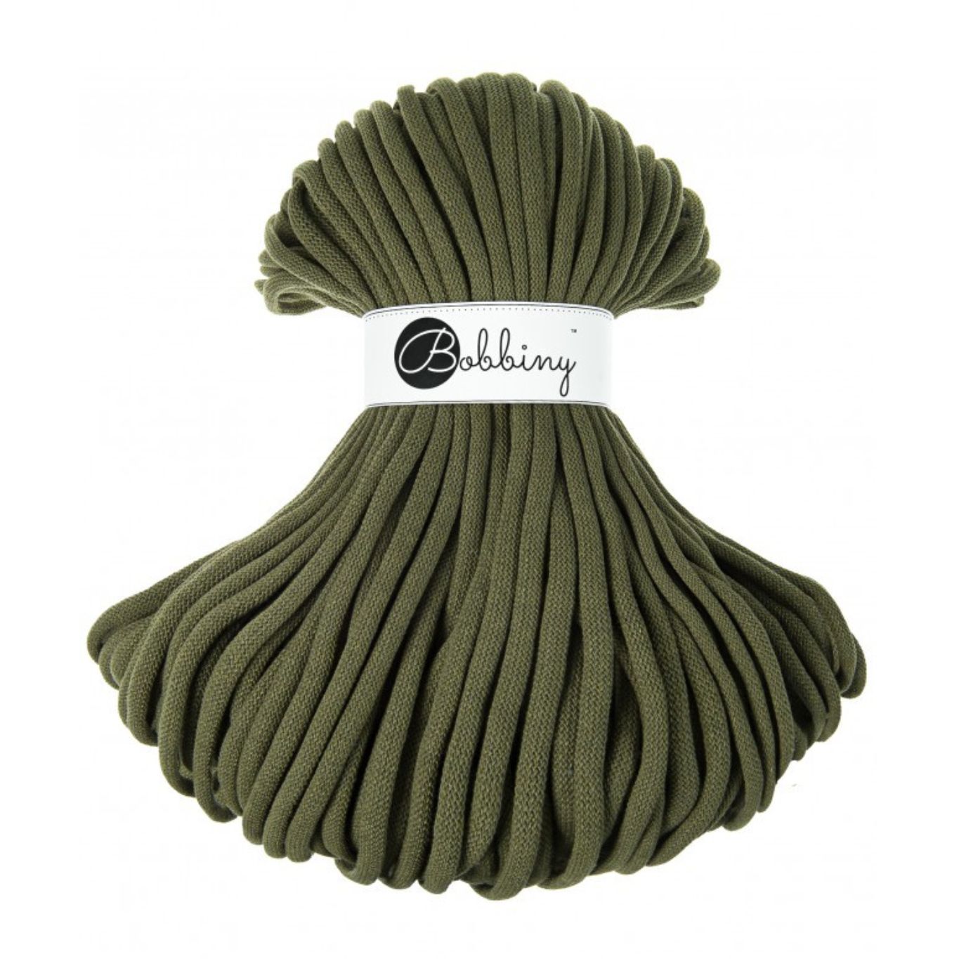 Bobbiny 9mm Jumbo Baumwollkordel 100m – AVOCADO Bobbiny 9mm Jumbo Baumwollkordel 100m – AVOCADO