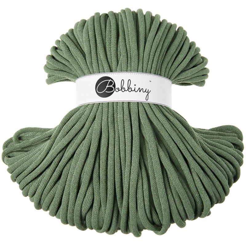 Bobbiny 9mm Jumbo Baumwollkordel 100m – EUCALYPTUS Bobbiny 9mm Jumbo Baumwollkordel 100m – EUCALYPTUS