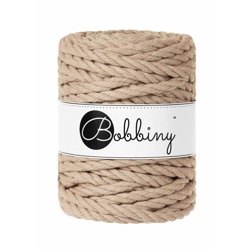 SAND – 3PLY Bobbiny Makramee Schnur 9mm 30m SAND – 3PLY Bobbiny Makramee Schnur 9mm 30m