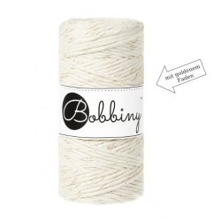 GOLDEN NATURAL Bobbiny Makramee Garn 3mm 100m GOLDEN NATURAL Bobbiny Makramee Garn 3mm 100m
