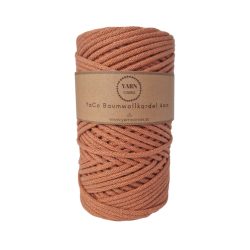 TERRACOTTA Flechtkordel 4mm 100m TERRACOTTA Flechtkordel 4mm 100m