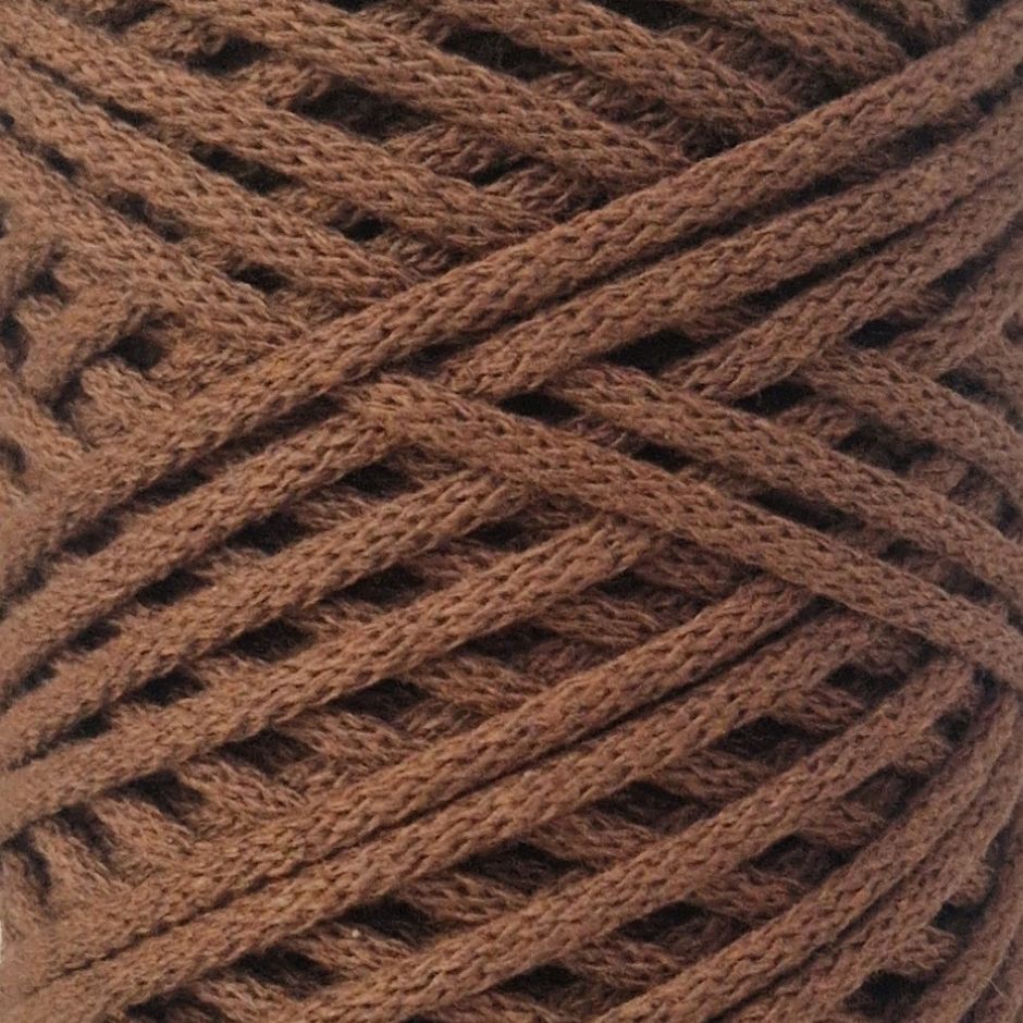 SCHOKOLADE Flechtkordel 4mm 100m Baumwollkordel 4mm schokolade