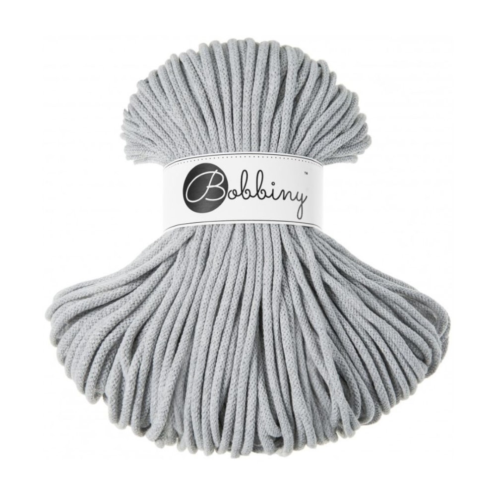 Bobbiny 5mm Premium Baumwollkordel 100m – HELLGRAU Bobbiny 5mm HELLGRAU Baumwollkordel