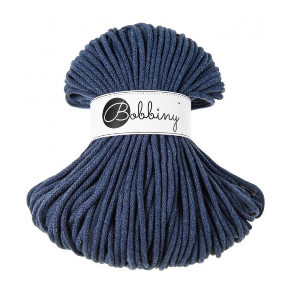 Bobbiny 5mm Premium Baumwollkordel 100m – JEANS Bobbiny 5mm JEANS Baumwollkordel