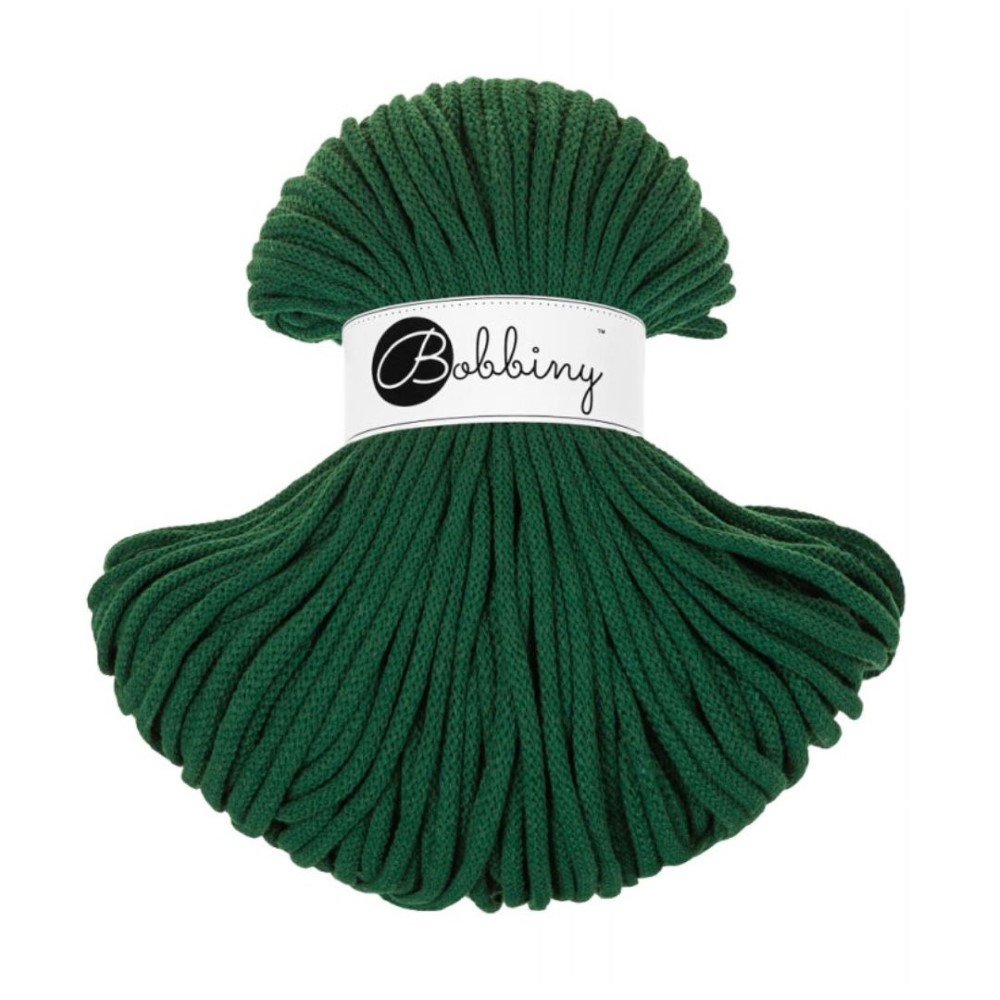 Bobbiny 5mm Premium Baumwollkordel 100m – PINIENGRÜN Bobbiny 5mm PINIENGRÜN Baumwollkordel
