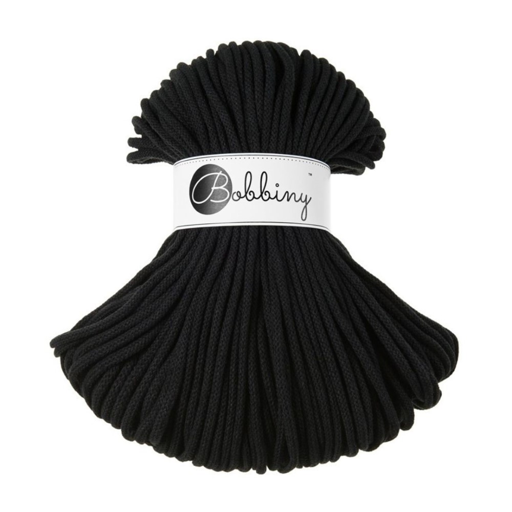 Bobbiny 5mm Premium Baumwollkordel 100m – SCHWARZ Bobbiny 5mm SCHWARZ Baumwollkordel