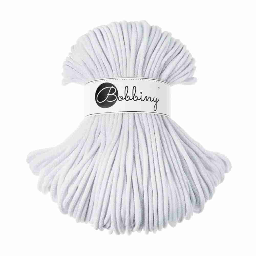 Bobbiny 5mm Premium Baumwollkordel 100m – WEIß Bobbiny 5mm WEISS Baumwollkordel