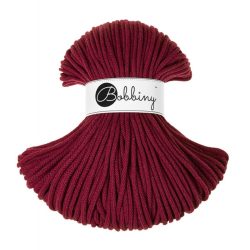 <span class="title-color">WINE RED</span><br>Bobbiny 5mm<br><span class="title-second-line">Premium Baumwollkordel 100m</span>