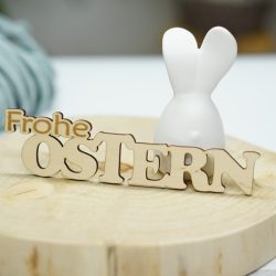 Holz Schriftzug Frohe Ostern 1Stk