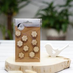 Holz Streuteile Blumen 9 Stk
