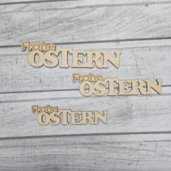 Holz Schriftzug Frohe Ostern 1Stk