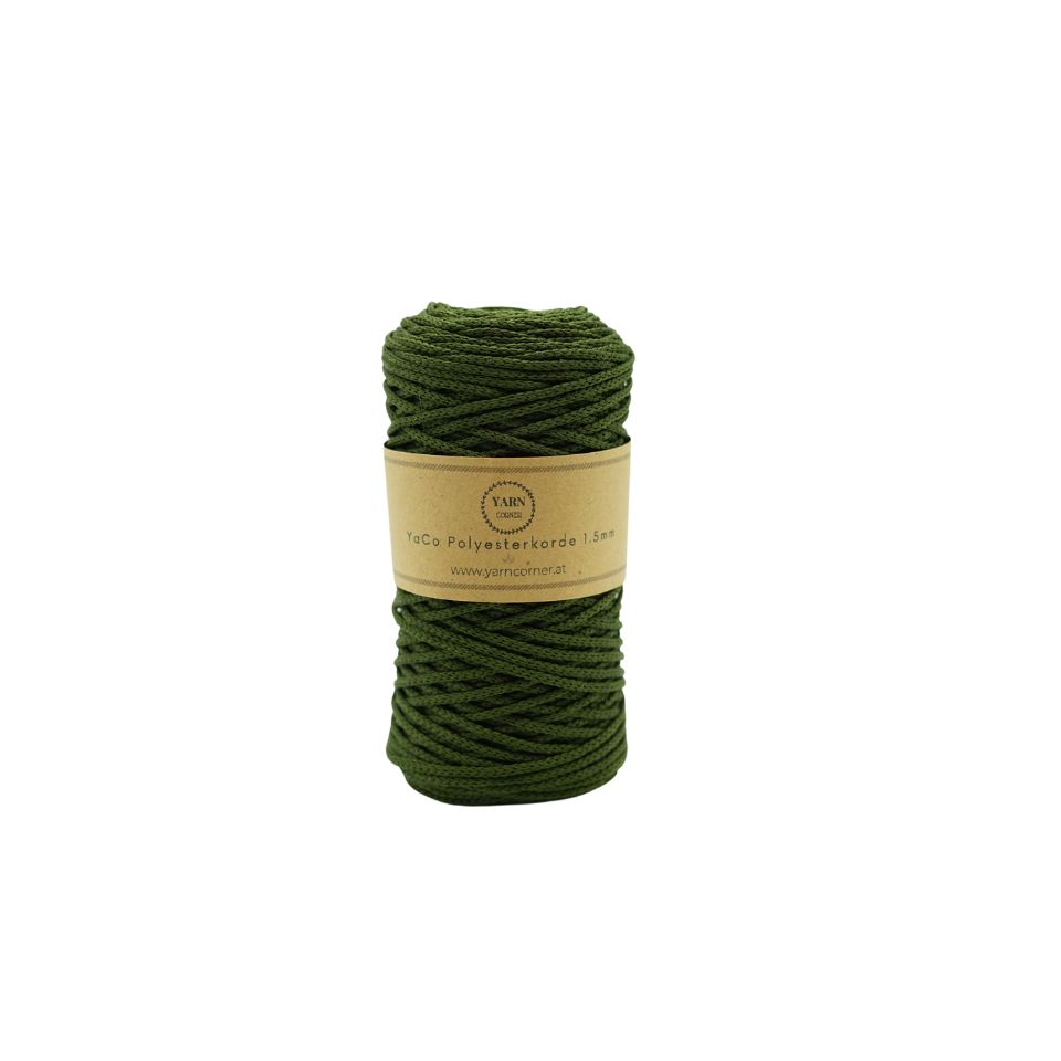 AVOCADO Polyester Ropegarn 1.5mm 100m Polyester Ropegarn 1.5mm Avocado