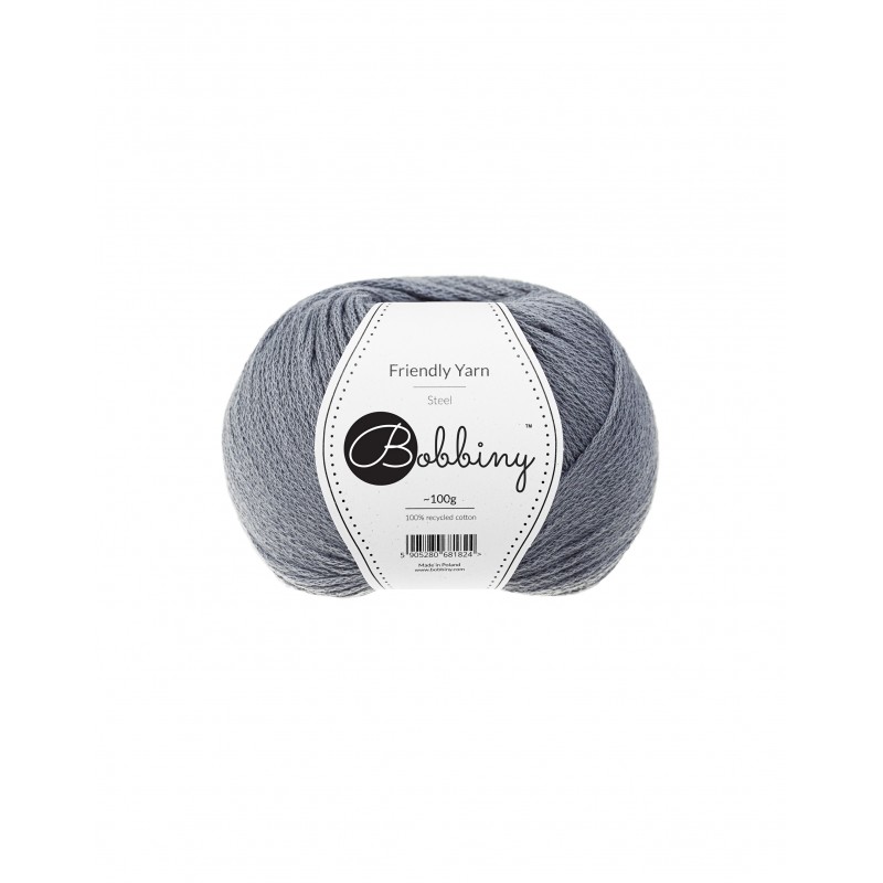 STEEL Bobbiny Friendly Yarn 200m bobbiny friendly yarn steel